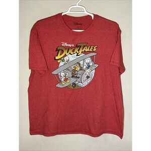 Disney Duck Tales Graphic T-Shirt Red Size 2XL XXL